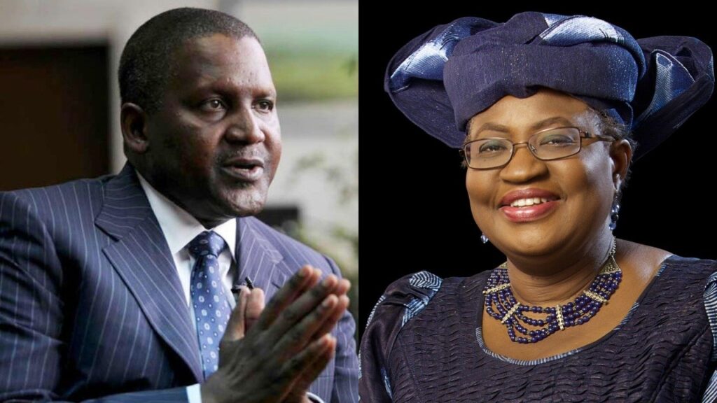 Dangote And Okonjo-Iweala/News Breakers