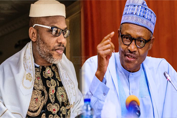 Nnamdi Kanu and Buhari/The Nation