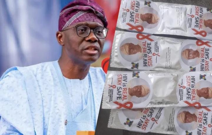 Sanwo-Olu branded condoms