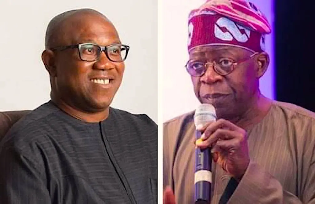 Peter Obi and Tinubu/Vanguard NGR