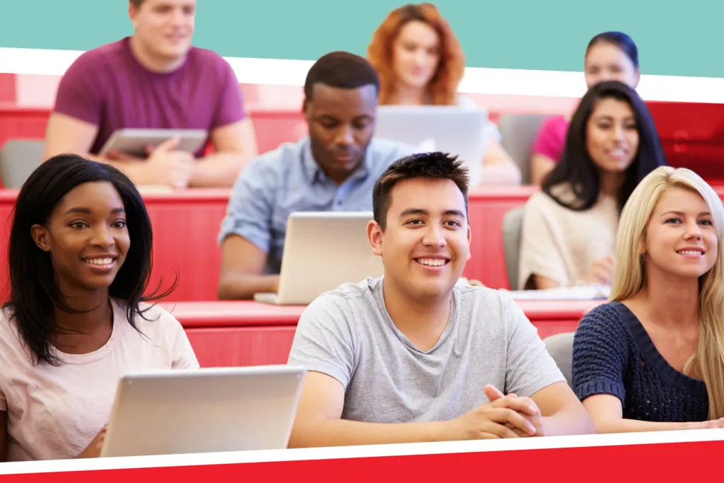 Students in a US university classroom