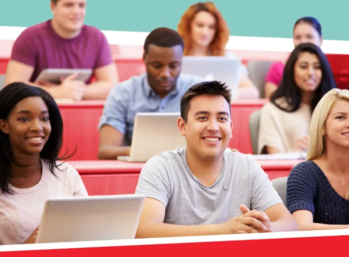 Students in a US university classroom