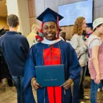 Odinakachukwu Ezeh poses for a picture during graduation/Instagram @odinakachukwu_ezeh