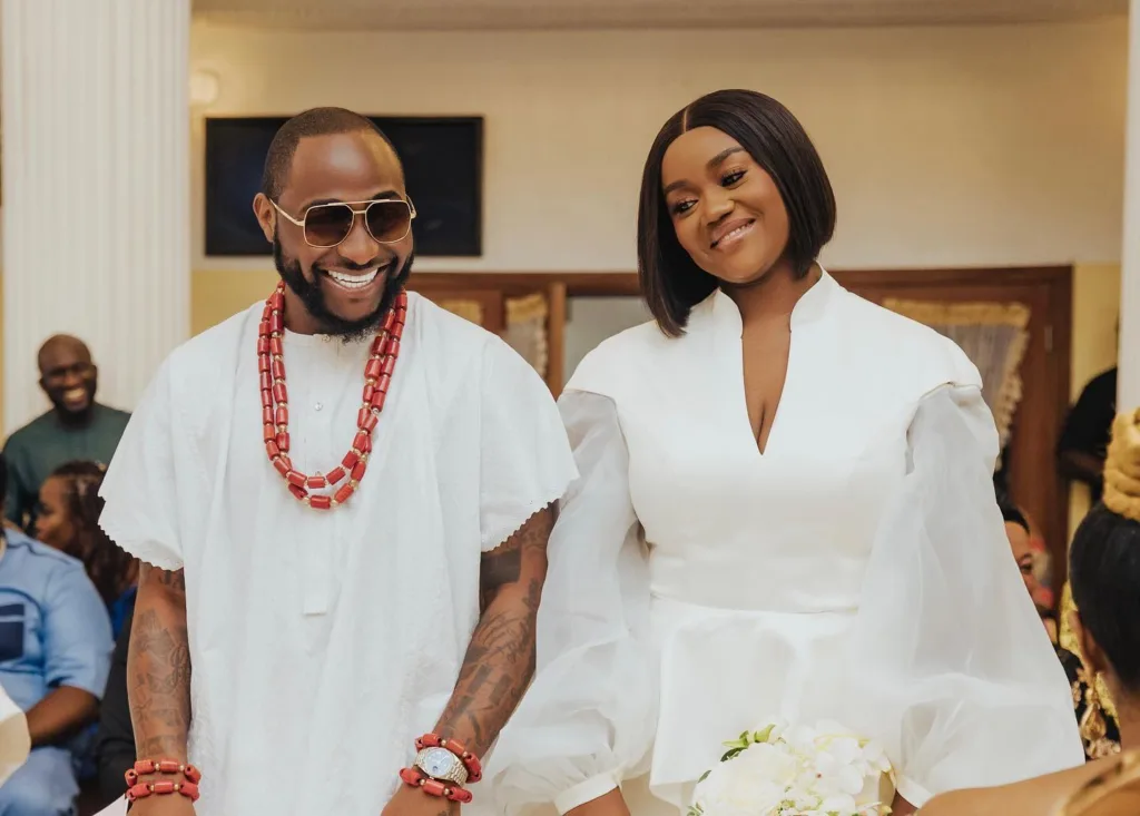 Davido and Chioma during their marriage/Instagram@davido