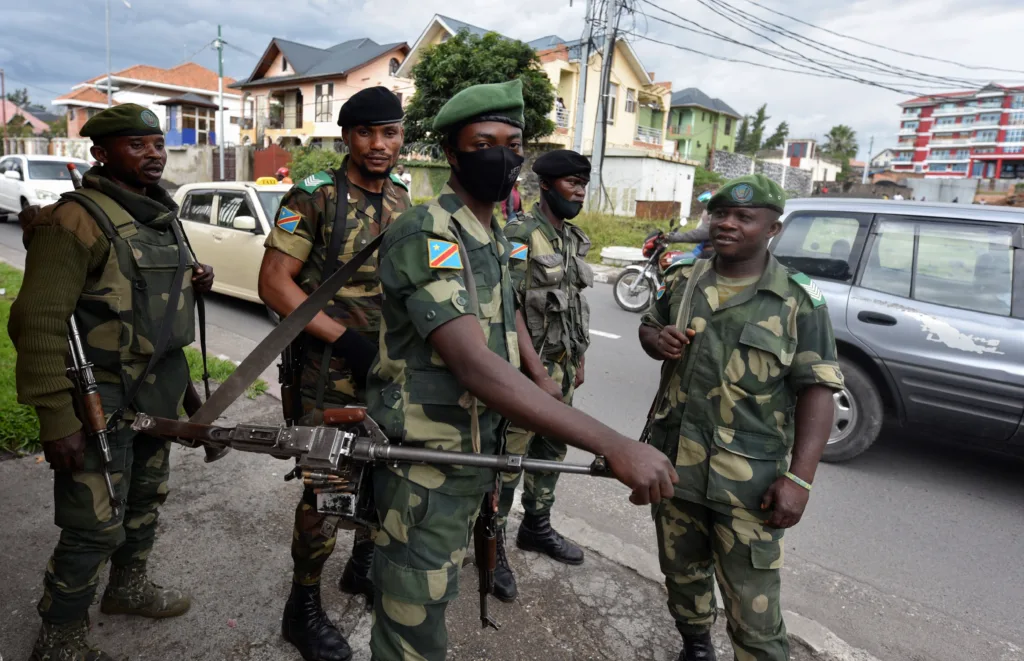 Congolese military officers/Reuters