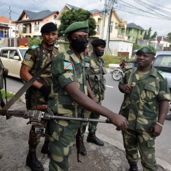 Congolese military officers/Reuters