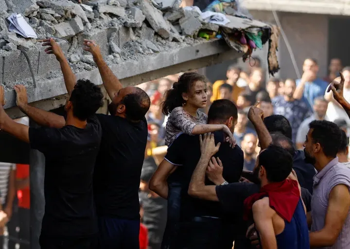 Over 700 Palestinians were killed by Israeli air strikes/Reuters