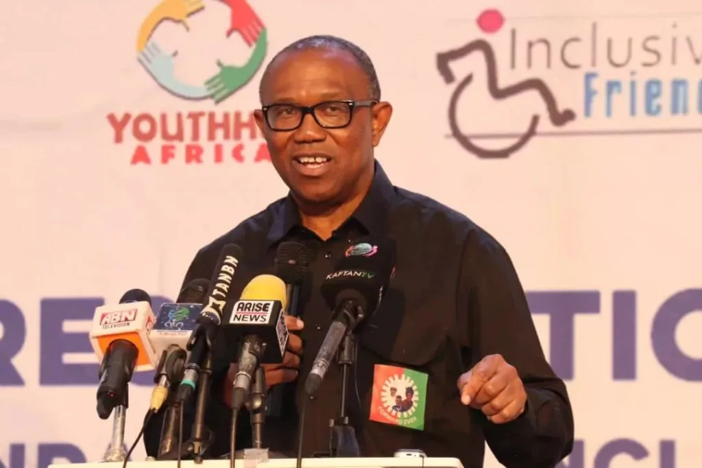 Peter Obi addresses the press/Instagram @peterobigregory