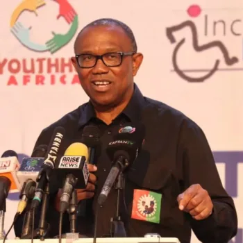 Peter Obi addresses the press/Instagram @peterobigregory