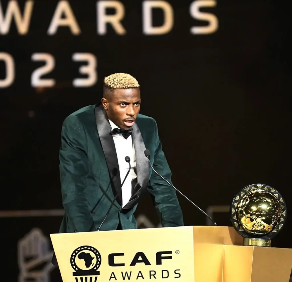 Victor Osimhen is the first Nigerian to be named the CAF African Player of the Year in 2 years/Instagram @victorosimhen9