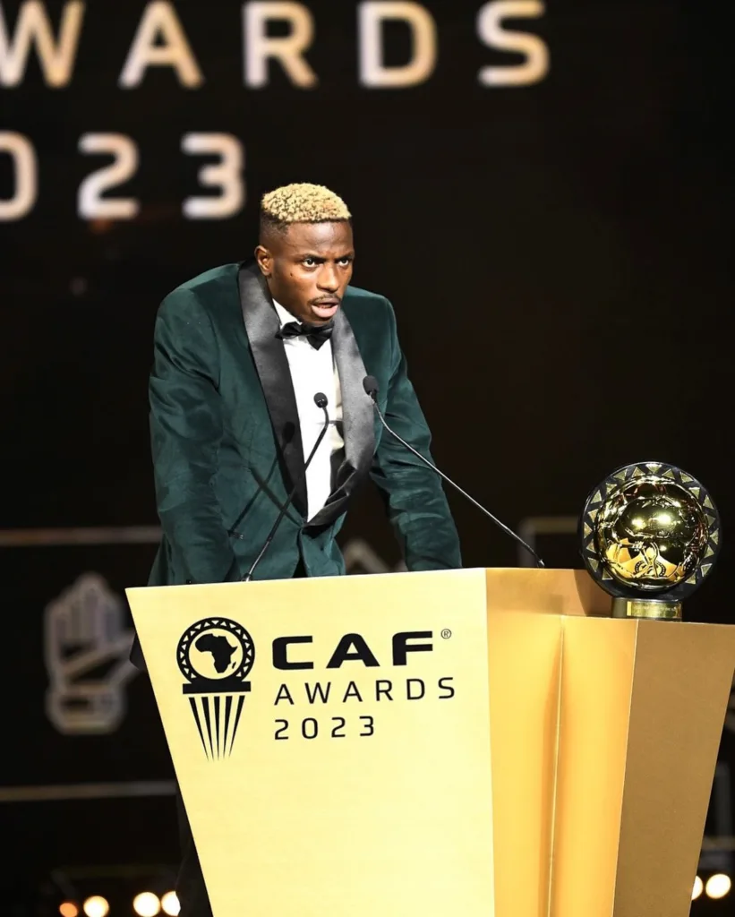 Osimhen is the 2023 CAF African Player of the Year/CAF