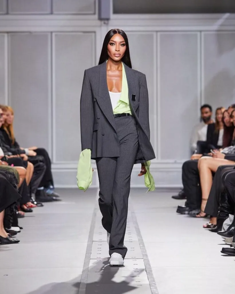 Naomi Campbell walks the runway/Instagram @naomicampbell