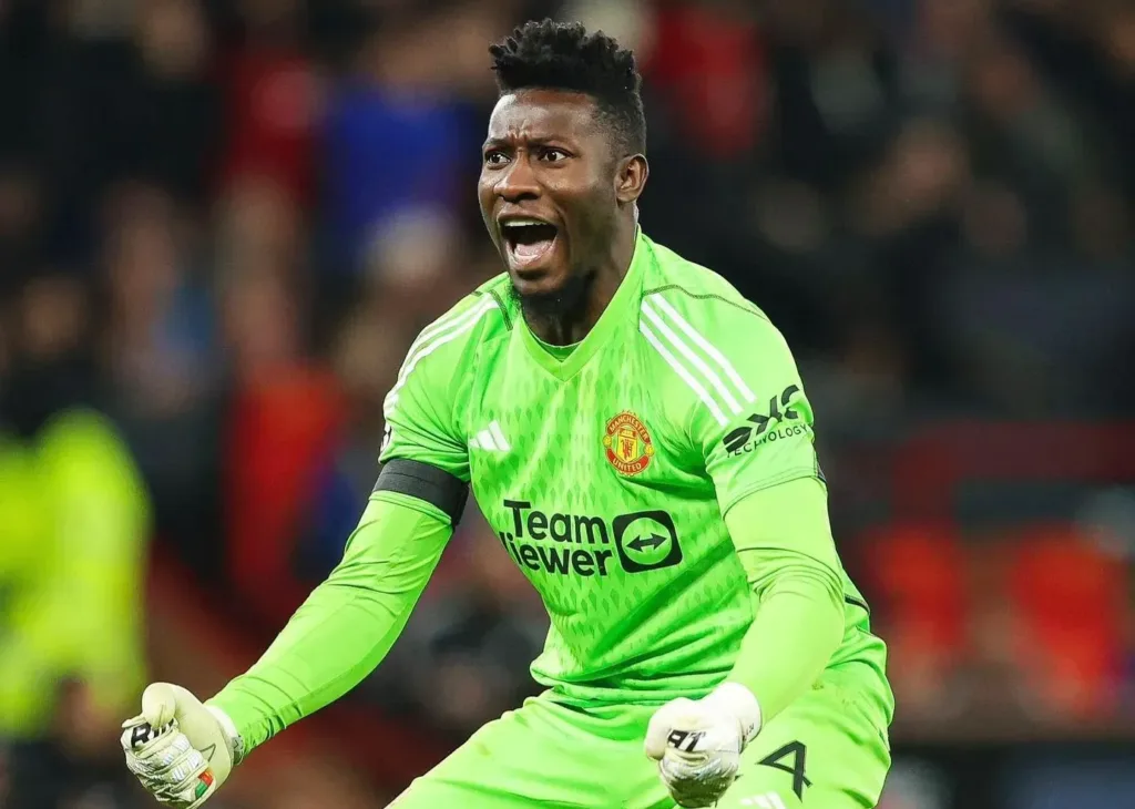 Andre Onana celebrates during a match/Instagram @andreonana.24