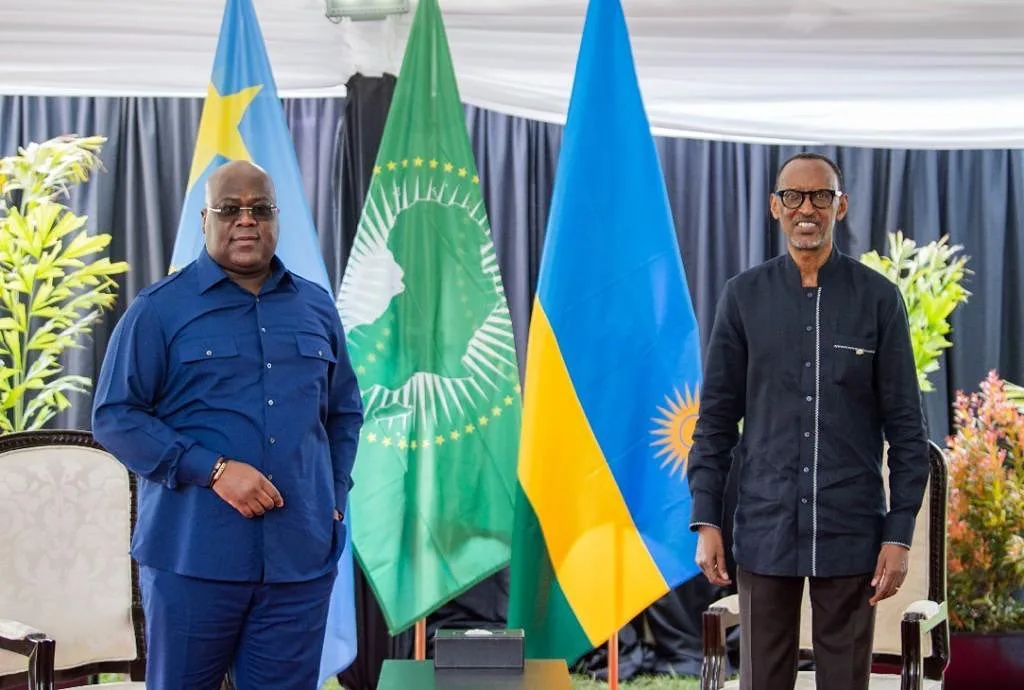 Presidents Félix Tshisekedi and Paul Kagame/Instagram @paulkagame