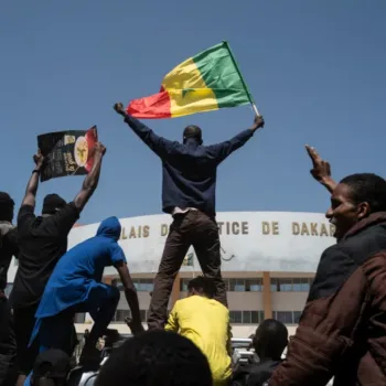 Citizens took to the streets to protest President Sall's decision to postpone the presidential election/AP