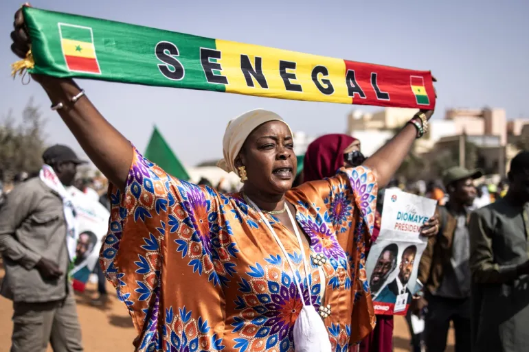 Senegalese woman shows love for country/AFP