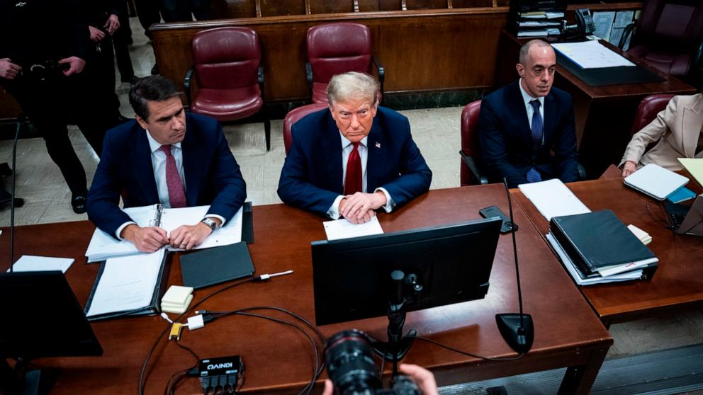 Trump in court