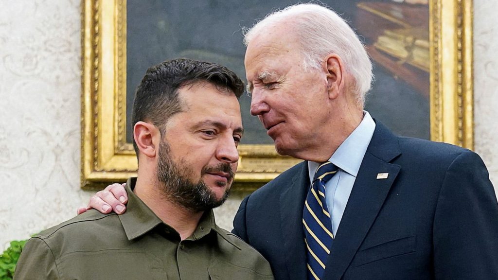 Presidents Zelensky and Biden/Reuters