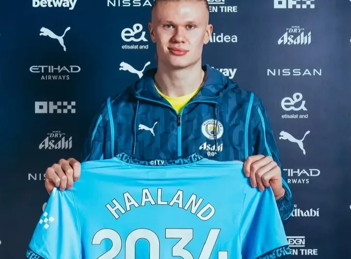 Erling Haaland ended speculations of a summer departure from Man City with new deal/Man City