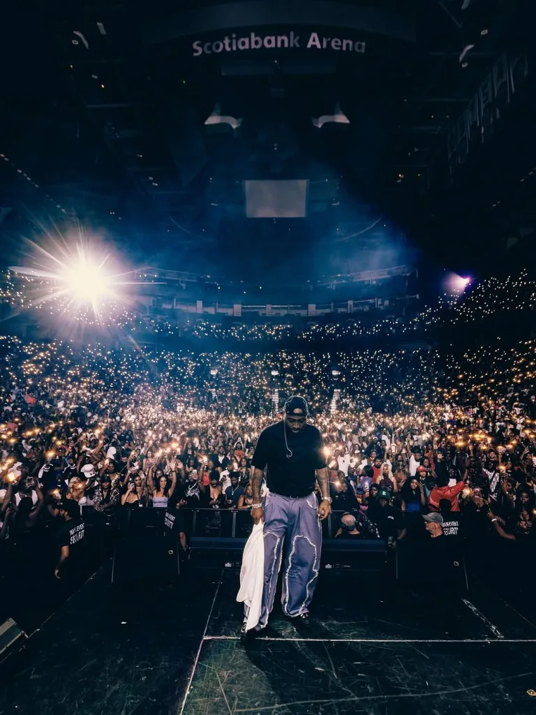 Davido thrilled the crowd at the Scotia Bank Arena/Instagram @davido