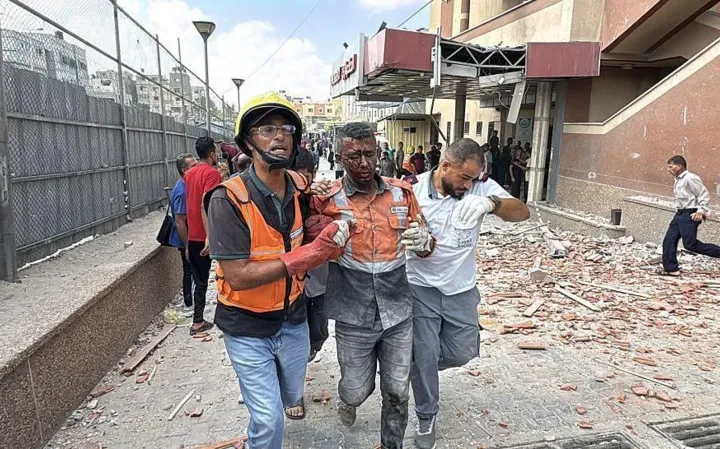 Scene of the Israeli attack that claimed the lives of four journalists/Getty Images