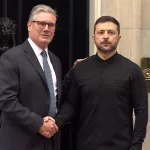 UK Prime Minister Keir Starmer and Zelenskiy/BBC