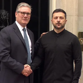 UK Prime Minister Keir Starmer and Zelenskiy/BBC