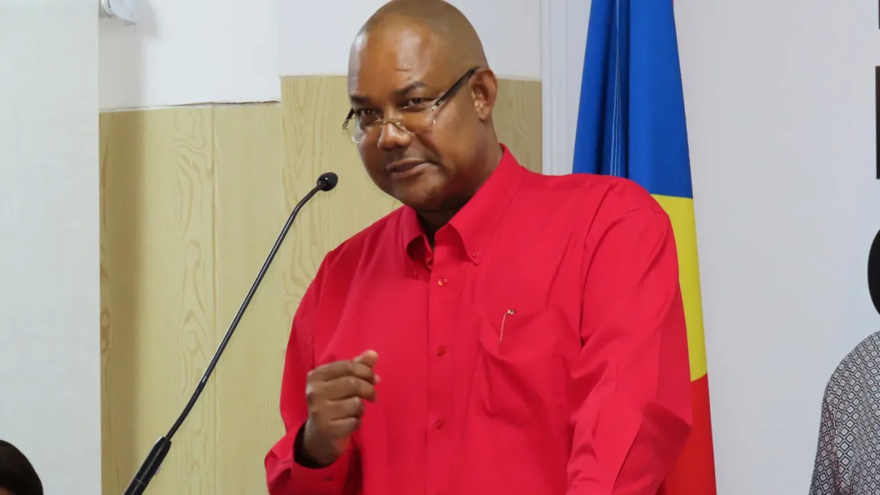Patrick Herminie delivers speech after winning presidential election/AP
