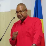Patrick Herminie delivers speech after winning presidential election/AP