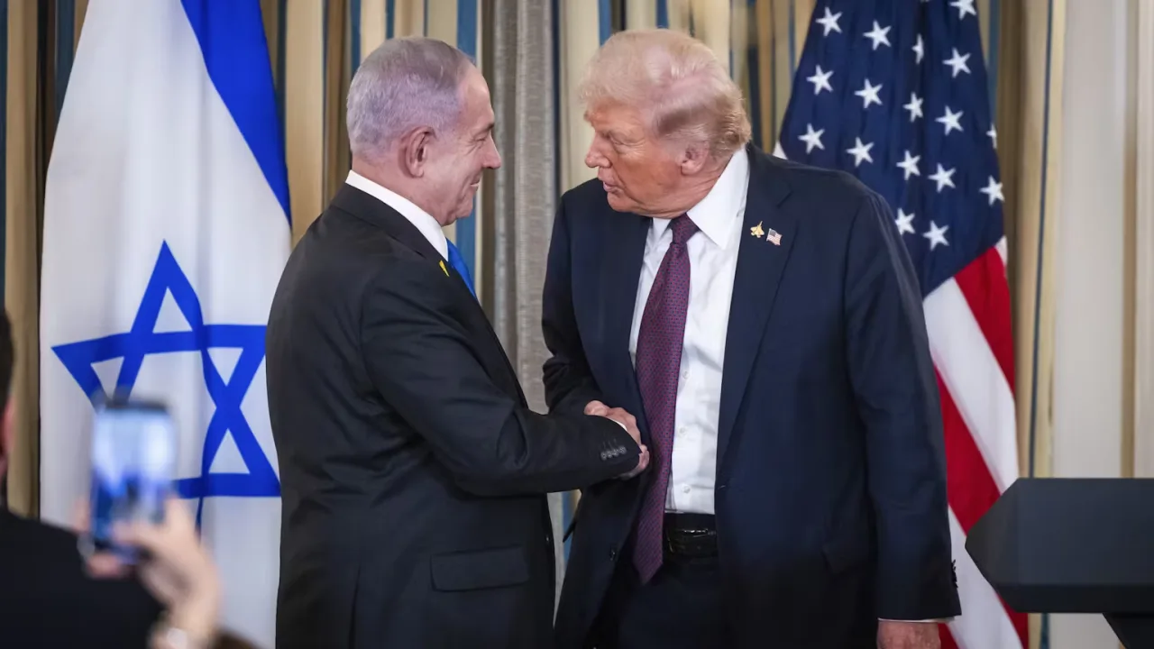 Trump and Netanyahu exchange pleasantries Gaza talks/EPA