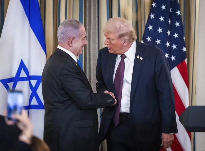 Trump and Netanyahu exchange pleasantries Gaza talks/EPA