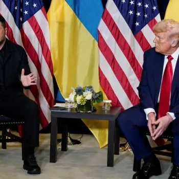 President of Ukraine Zelenskyy and US President Trump during a meeting in Washington /Lionscrib