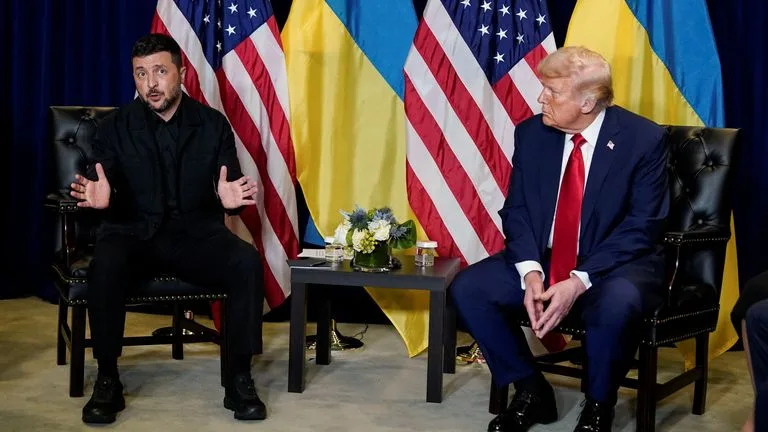 President of Ukraine Zelenskyy and US President Trump during a meeting in Washington /Lionscrib