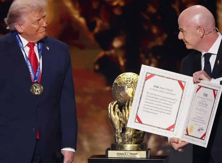 Trump won the FIFA Peace Prize for his efforts towards global peace/White House