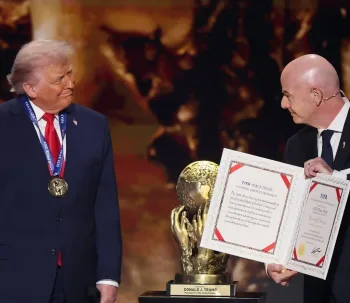 Trump won the FIFA Peace Prize for his efforts towards global peace/White House