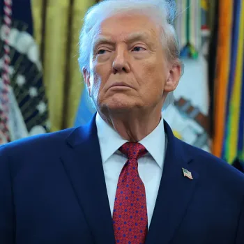 President Donald Trump at the White House's Oval Office on December 15, 2025, in Washington, DC. Photo by Anna Moneymaker/Staff via Getty Images