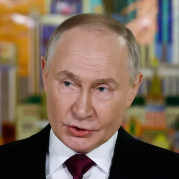 Russian President Vladimir Putin addresses members of the press during his attendance at the VTB Investment Forum "Russia Calling!" held in Moscow, Russia on December 2, 2025. Photo credit: Sergei Ilnitsky/Pool via REUTERS