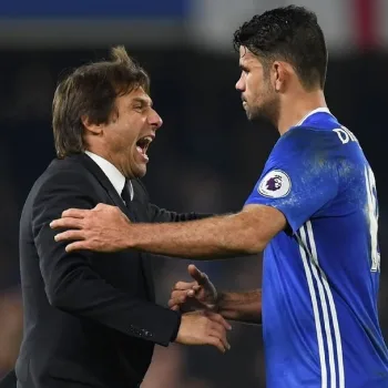 Diego Costa and Antonio Conte fell out after winning the Premier League/Getty Images