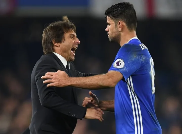 Diego Costa and Antonio Conte fell out after winning the Premier League/Getty Images