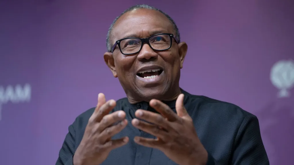 Peter Obi believes ADC can defeat President Tinubu's APC in 2027/AP