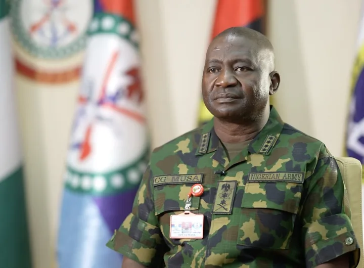 The defence minister warned state governments against negotiating with bandits/Screenshot BBC Interview