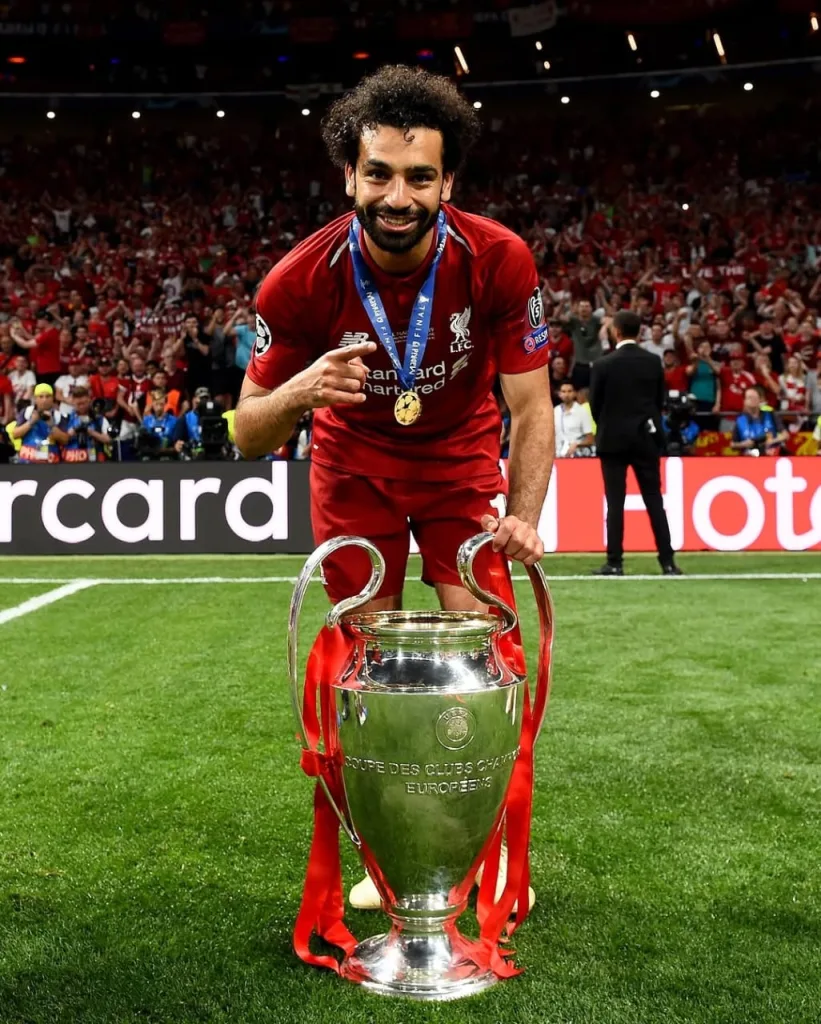 Salah won the UEFA Champions League with Liverpool in the 2018/2019 season/Liverpool