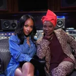 Angélique Kidjo and Ayra Starr pose for a picture in the studio/Instagram @angeliquekidjo