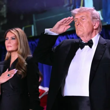 Donald Trump First Lady, Melania, joined guests at the annual White House Correspondents' Dinner on Saturday, with the event taking place at the Washington Hilton in Washington, DC. Photo credit: Mandel Ngan/AFP/Getty Images