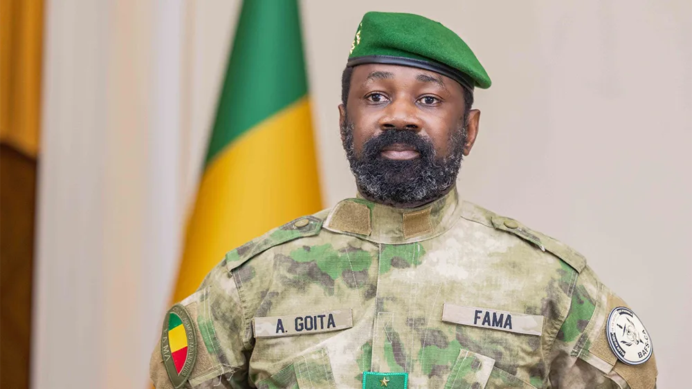 Mali's military leader General Assimi Goita is reported to be in hiding/Getty