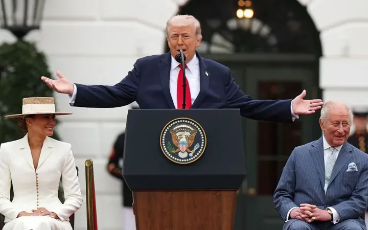 Trump talked about his love and admiration for the Royal Family/Getty Images