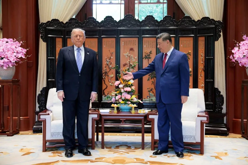 Trump and Xi during the two-day visit/Reuters