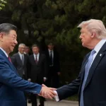 U.S. President Donald Trump and Chinese President Xi Jinping pictured at the Zhongnanhai Garden compound in Beijing on May 15, 2026. Photo: REUTERS/Evan Vucci/Pool