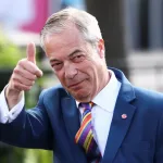 Reform UK leader Nigel Farage reacts at Havering Town Hall in the London Borough of Havering, after local election results were announced on May 8, 2026. (Photo: Jack Taylor/Reuters)