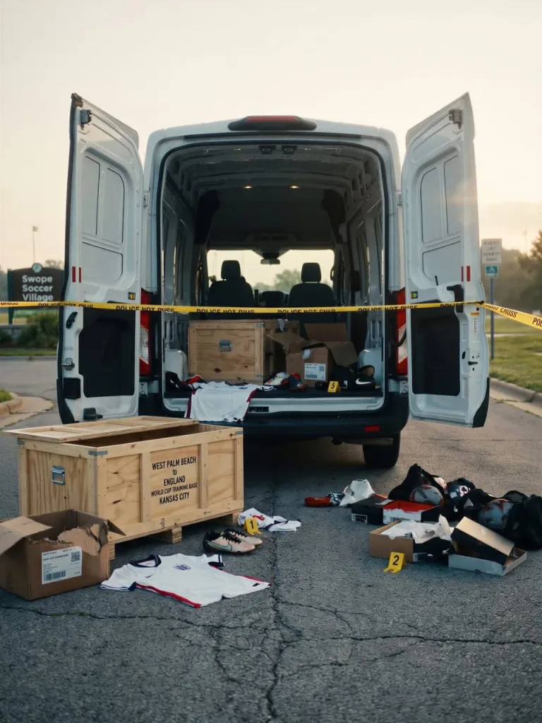 The equipments were stolen from the English national team's van/Photo: Getty